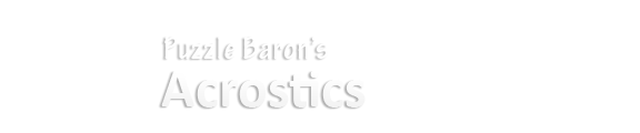 Acrostic Puzzles | hootmon's Profile